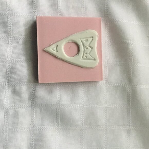 Two sides hand made rubber stamp - Picture 2 of 4